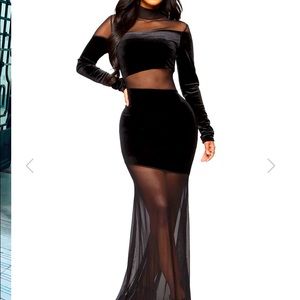 Sexy sneak peek Mesh maxi dress